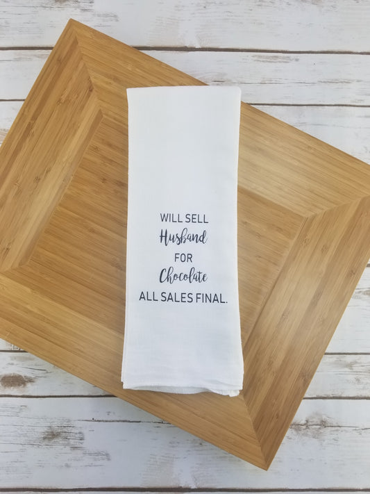 Will Sale Husband Tea Towel