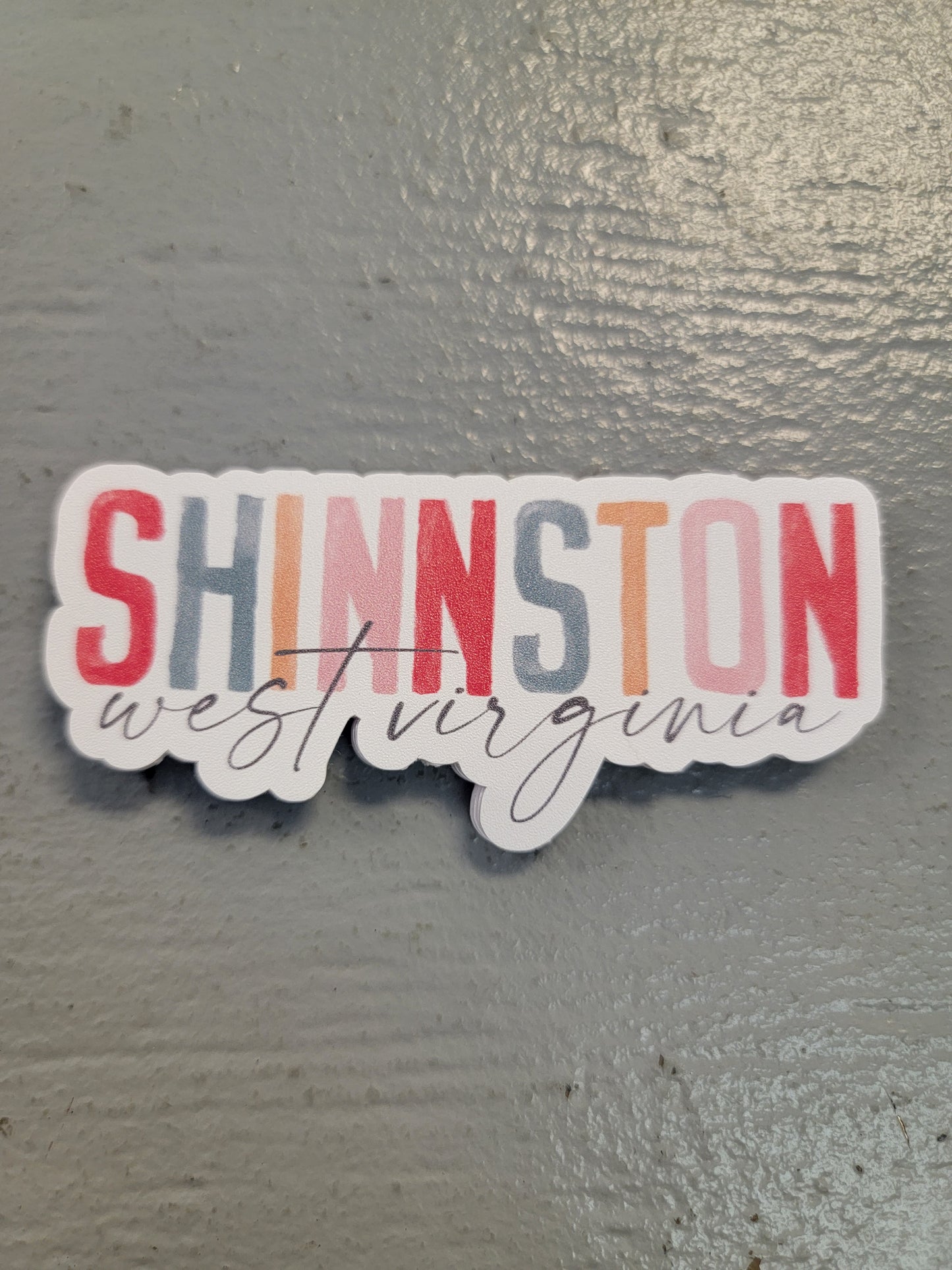 Shinnston, WV Watercolor Sticker