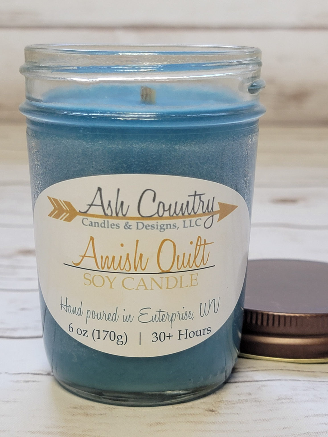 Amish Quilt Candle - Image 2